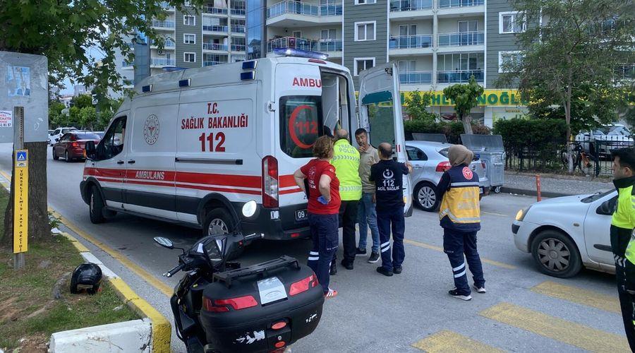 Kaza yapan alkollü motosiklet sürücüsü, yardım eden sağlık personellerine hakaretler savurdu