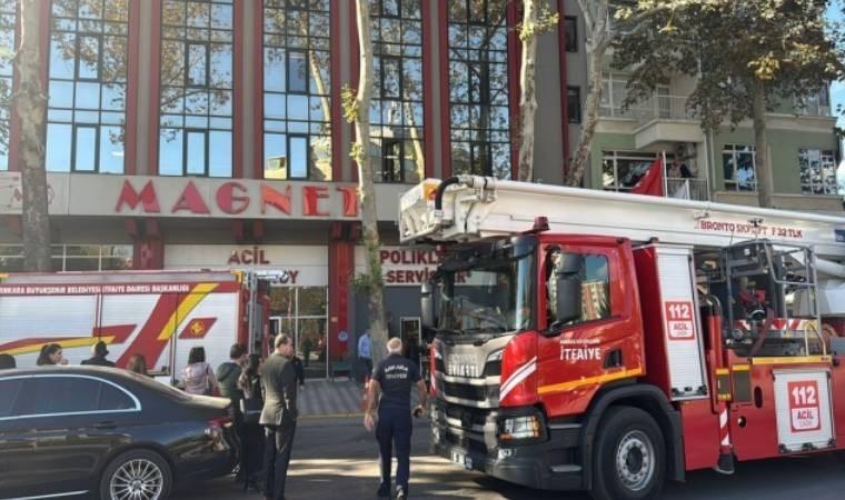 Ankara'da hastane laboratuvarında yangın