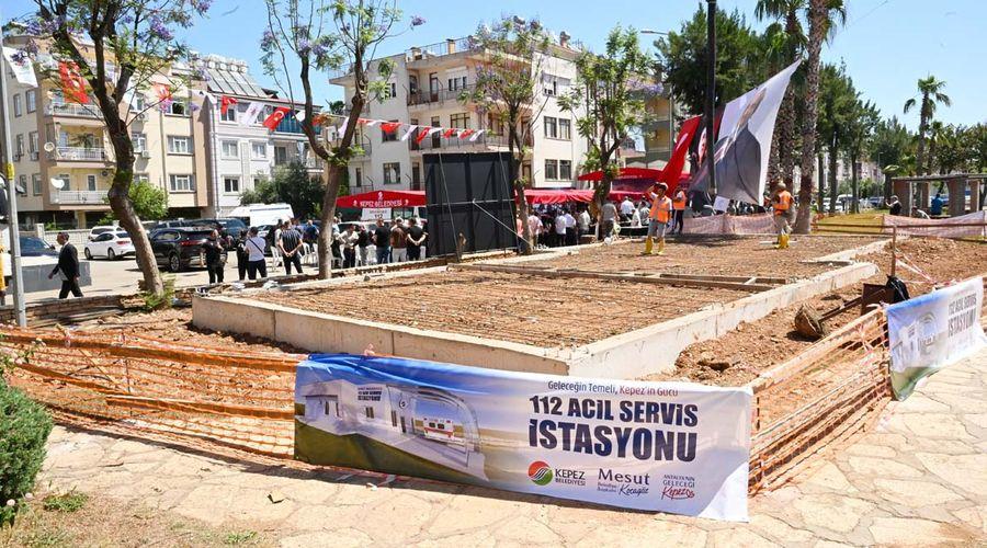 Antalya'da 112 Acil Sağlık Hizmetleri İstasyonu'nun temeli atıldı