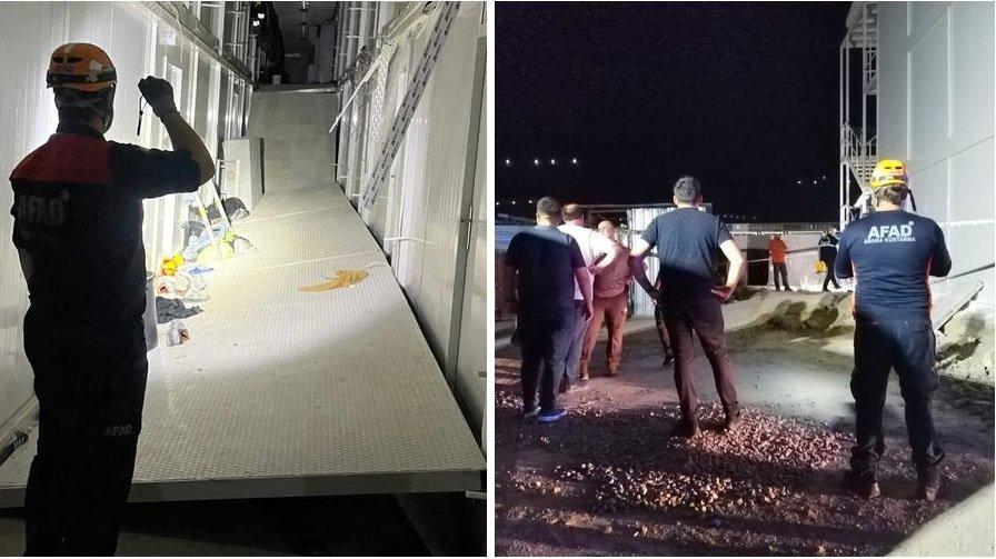 Sakarya Şehir Hastanesi inşaatında işçilerin kaldığı yapıda göçük: 15 yaralı