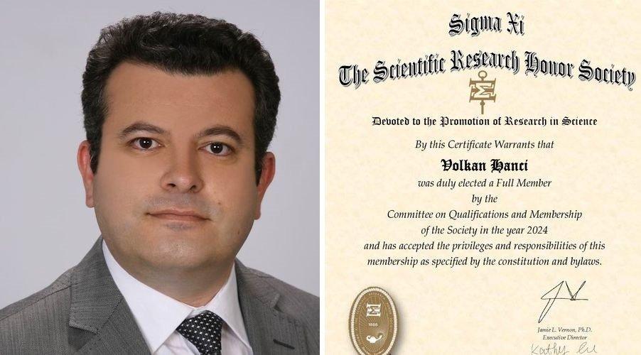 Türk doktor, dünyanın en prestijli bilim topluluklarından Sigma Xi’ye kabul edildi