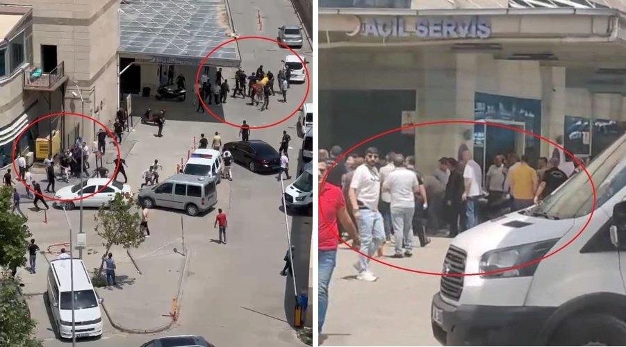 Siirt'te hastane önünde bıçaklı kavga! 5 kişi yaralandı