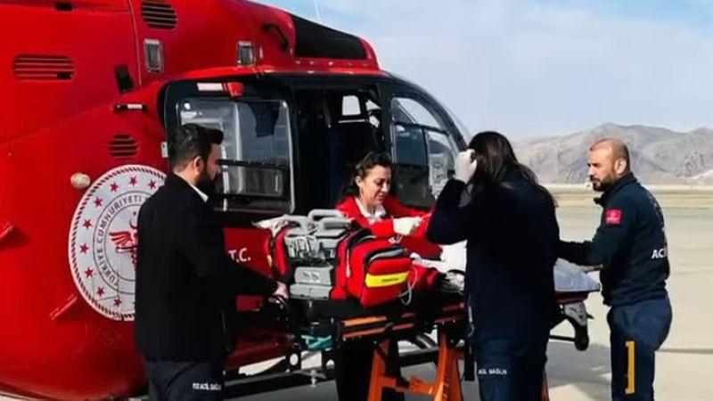 Şırnak’ta ambulans helikopter, 5 aylık bebek için havalandı