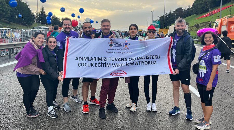 Takeda Türkiye, İstanbul Maratonu'nda TOÇEV için koştu