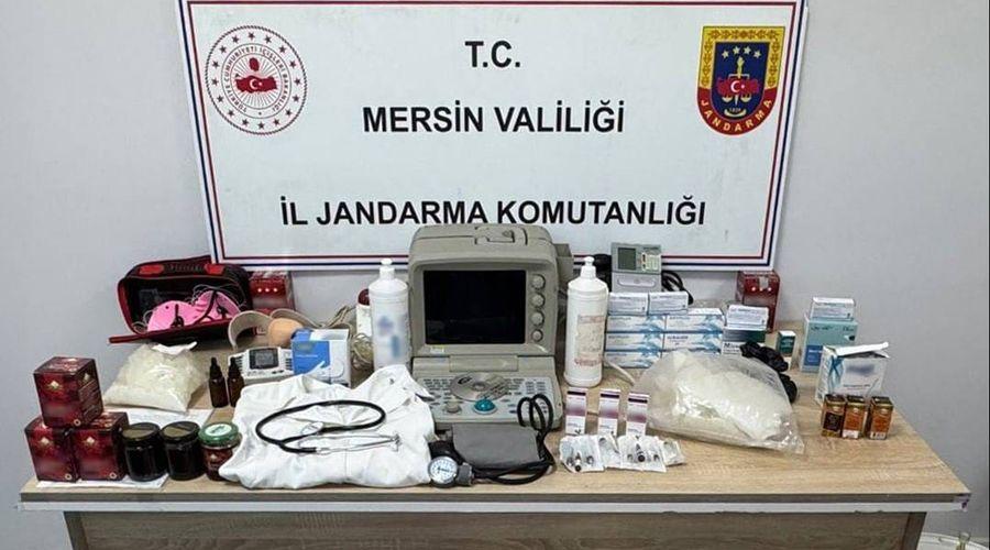 Yetki belgesiz hasta muayene eden doktor ile sahte ilaç üreten eşine gözaltı