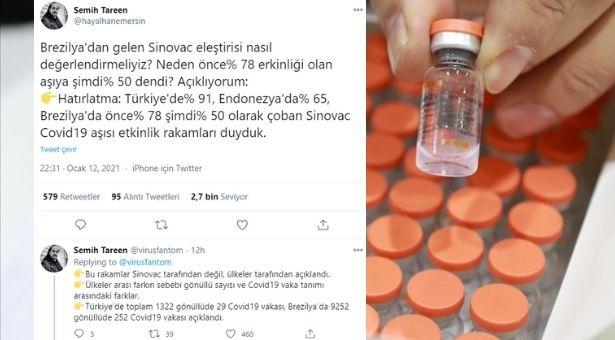 Çin aşısının farklı ülkelerde farklı etkinlik göstermesi nasıl açıklanıyor?