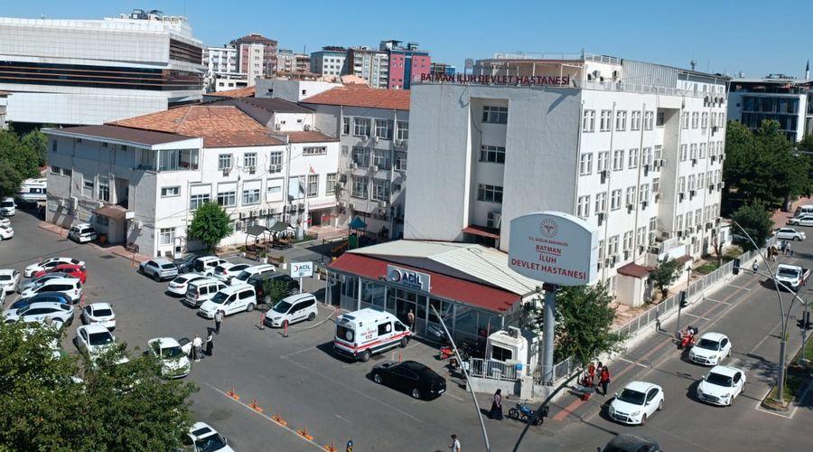 Batman'da İluh Devlet Hastanesinin bir bloku tahliye edildi
