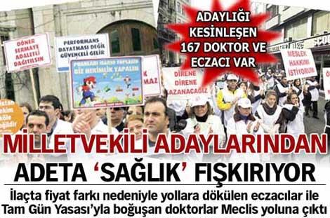 Adaylığı kesinleşen 167 doktor ve eczacı var