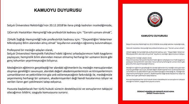 Hemşirelik Fakültesi ilanı sosyal medyanın gündeminde: 'Koyun hastalıkları uzmanı' olmak şartı