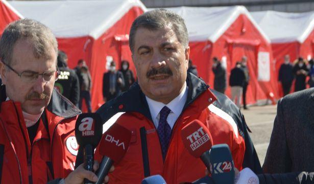 Sağlık Bakanı Fahrettin Koca Dilucu Sınır Kapısı'nda