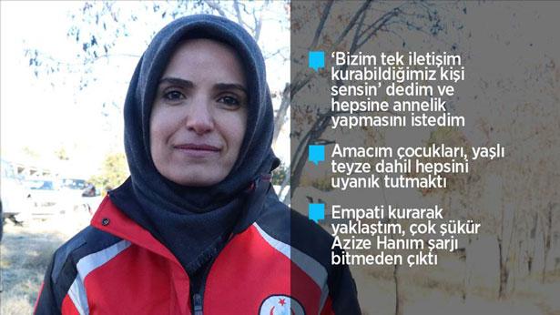 Azize Çelik ile telefonla görüşen acil tıp teknisyeni Emine Kuştepe o anları anlattı