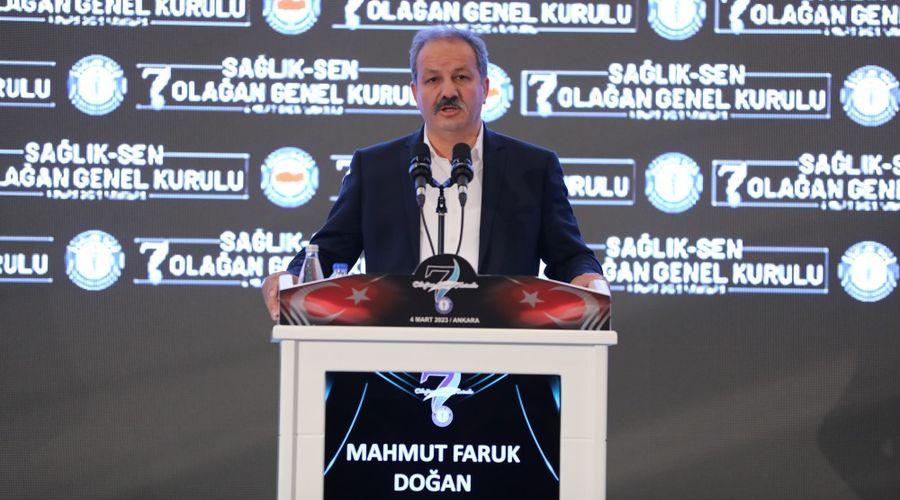 Sağlık-Sen'in yeni genel başkanı Mahmut Faruk Doğan oldu