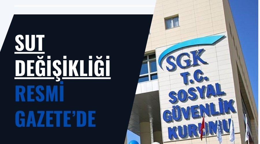 SUT değişikliği ile Sağlık Hizmetleri Fiyatlandırma Komisyonu Kararı Resmi Gazete'de