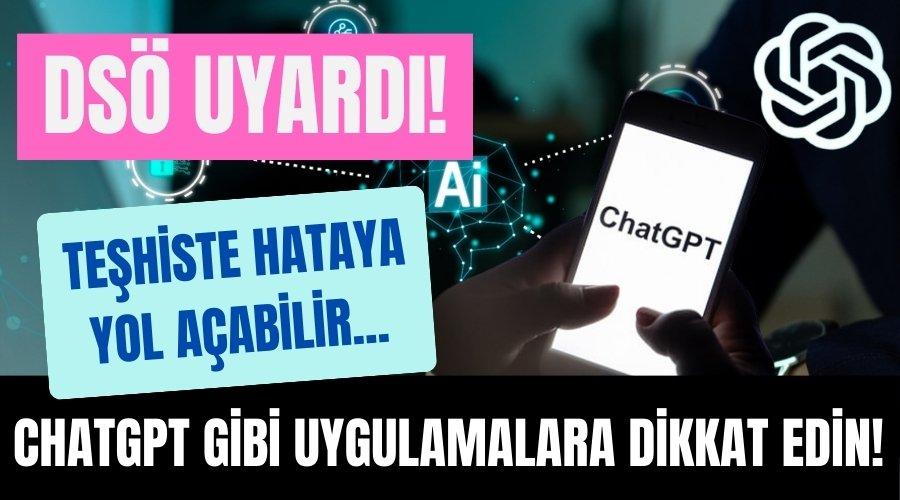 DSÖ'den sağlık alanında 'yapay zeka' uyarısı: ChatGPT gibi uygulamalara dikkat edin!