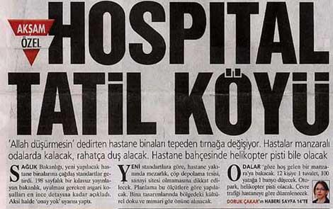 Manzaralı hastane dönemi başlıyor