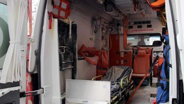 Hasta taşıyan ambulans facianın eşiğinden döndü
