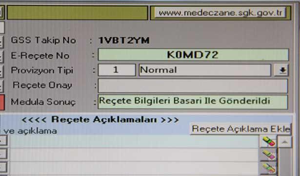 Doktorun e-reçetesi renk skalasına takıldı 