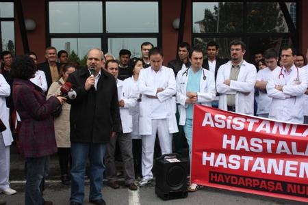 Numune’de asistan hekimler eylemdeydi