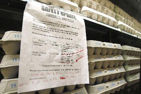 Salmonella salgını, 380 milyon yumurtayı toplattı