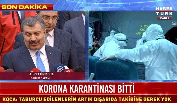 Sağlık Bakanı: Karantinadaki 42 vatandaşta herhangi bir virüs çıkmadı