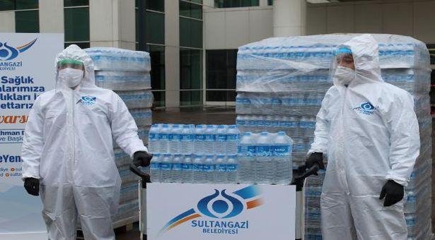 Sultangazi Belediyesi’nden sağlık çalışanlarına destek