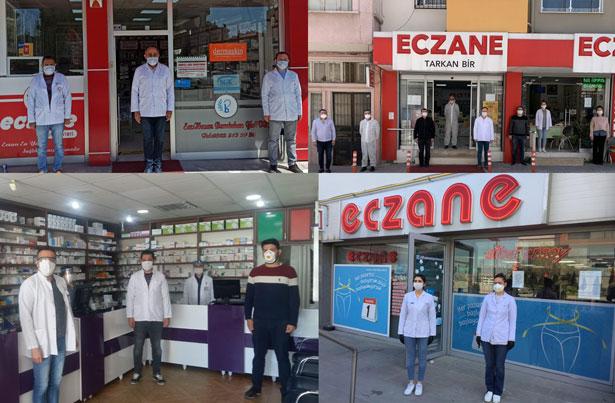 Eczacılar Türkiye genelinde Kovid-19'dan kaybettikleri meslektaşlarına 1 dakikalık saygı 