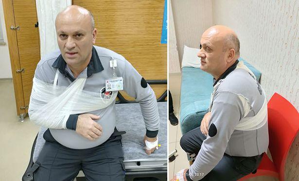 Hastanede saldırıyı önlemeye çalışan güvenlik görevlisi yaralandı