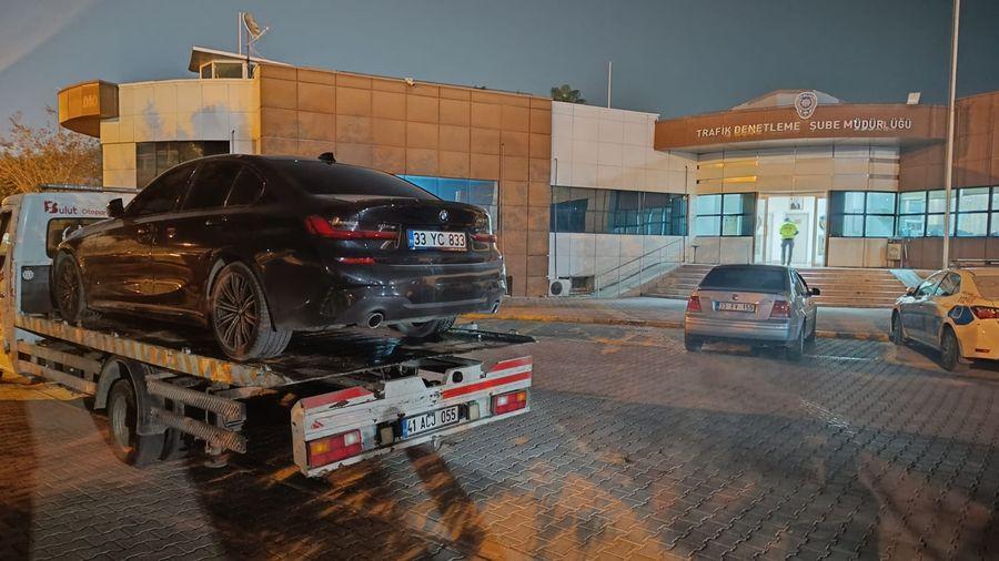 Mersin'de hastane otoparkında drift atan sürücüye 33 bin lira ceza