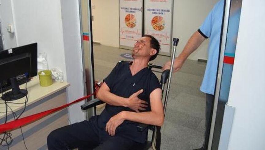 Aksaray'da sağlık görevlisini darbeden refakatçi serbest bırakıldı
