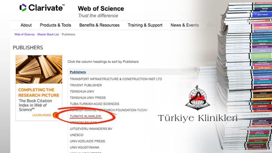 Türkiye Klinikleri, Web of Science’nin BKCI indeksine girdi