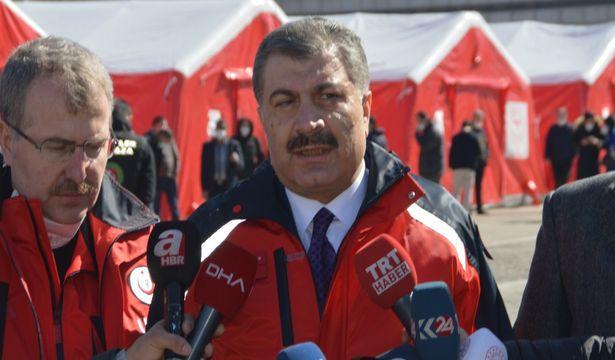 Sağlık Bakanı Fahrettin Koca Dilucu Sınır Kapısı'nda